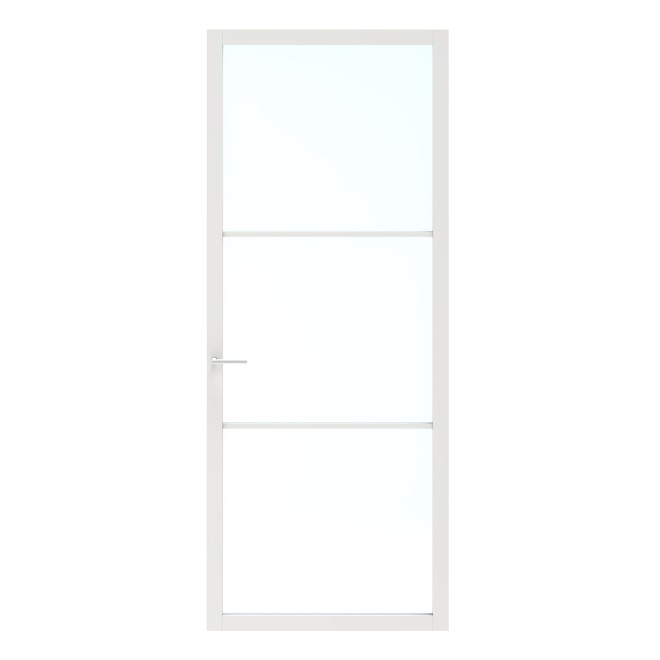 Binnendeur Skantrae SSL 14603 Blank Glas Wit Gelakt
